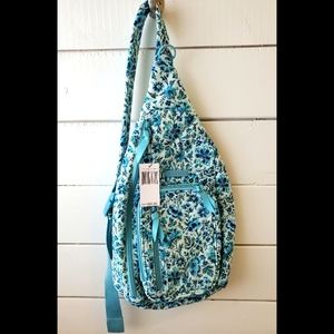 Vera Bradley- Iconic Sling Backpack Cloud Vine